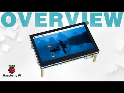 Freenove 4.3 Inch Touchscreen Monitor for Raspberry Pi 5 4 B 3 B+ A+, 800x480 Pixel IPS Display, 5-Point Touch Capacitive Screen, Driver-Free MIPI DSI Port
