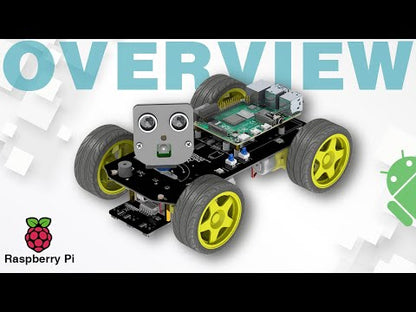 Freenove 4WD Smart Car Kit for Raspberry Pi 5 4 B 3 B+ Zero 2 W, Face Tracking, Line Tracking, Light Tracing, Obstacle Avoidance, App Control, Camera, Servo