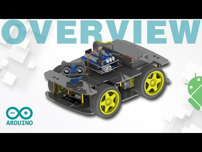 Freenove 4WD Car Kit (Compatible with Arduino IDE), Line Tracking, Obstacle Avoidance, Wireless Control App, Ultrasonic Sensor Motor Servo