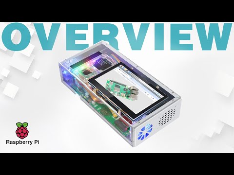 Freenove Computer Case Kit for Raspberry Pi 5, 128GB M.2 NVMe SSD, 4.3