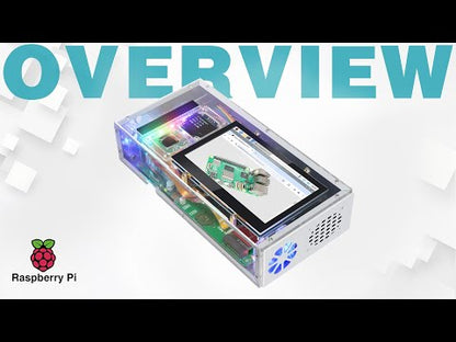 Freenove Computer Case Kit for Raspberry Pi 5, 128GB M.2 NVMe SSD, 4.3 Inch Touchscreen, 5 MP Camera, OLED Screen, Stereo Speakers, 3.5 mm and Optical Audio (S/PDIF)